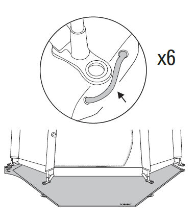 Remove cords from Basecamp feet