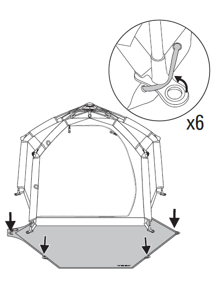 Place Basecamp on Air Pad