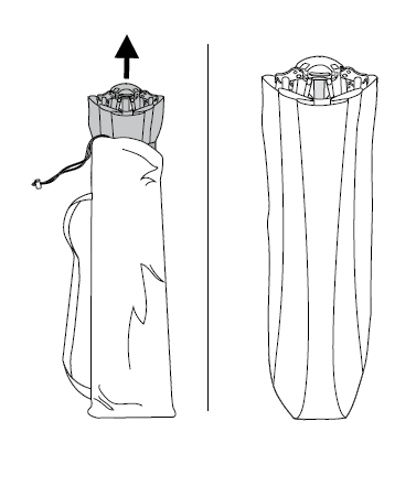 Remove from storage bag