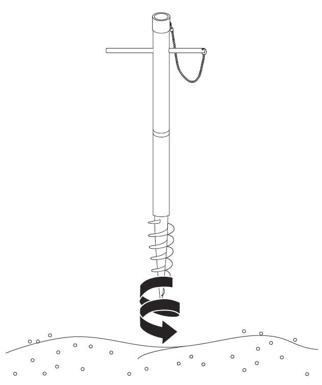 Insert sand auger