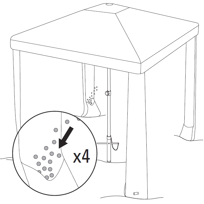 Weigh down corners
