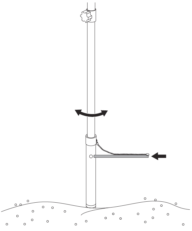 Secure cabana assembly