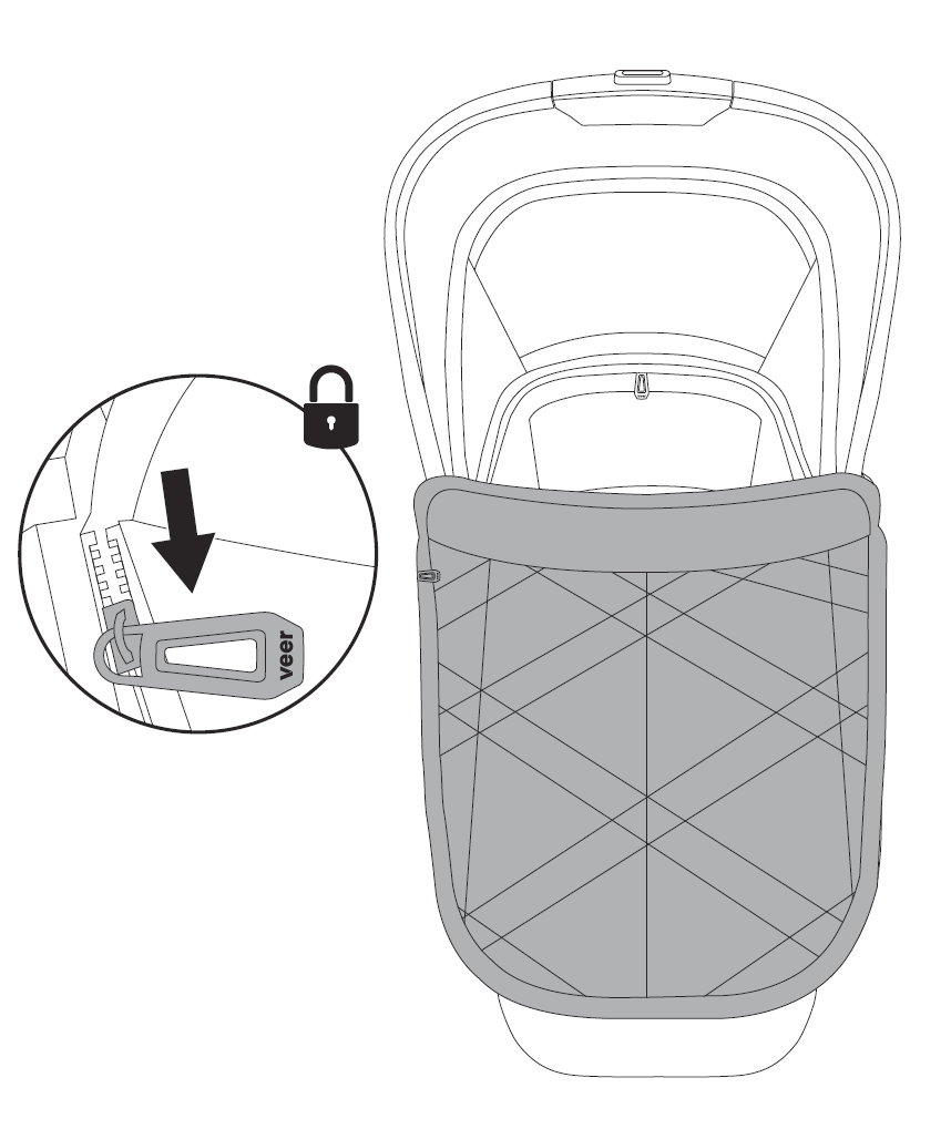 Attach foot cover