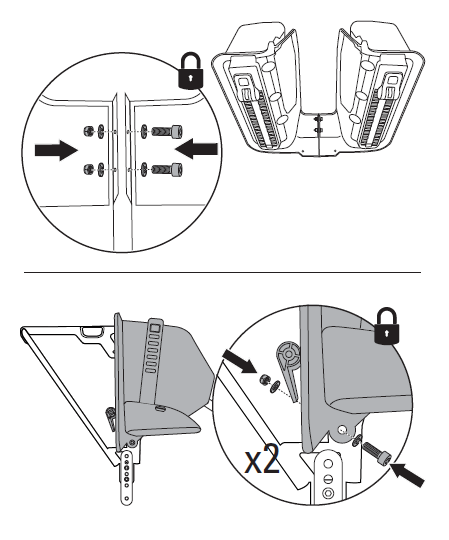 Assemble and attach leg guards