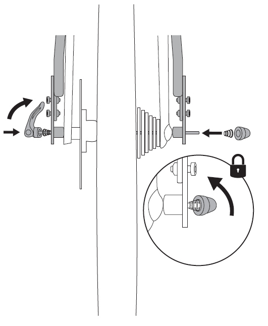 Install quick release lever