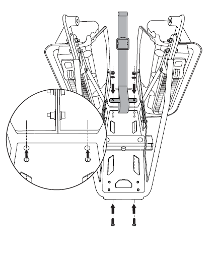 Attach safety strap