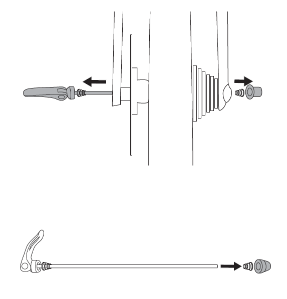 Prepare to install quick release