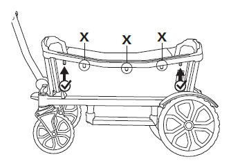 Place adapter over pins