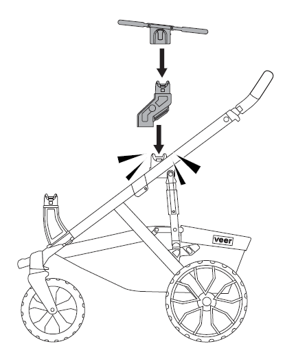 Attach upper riser adapters