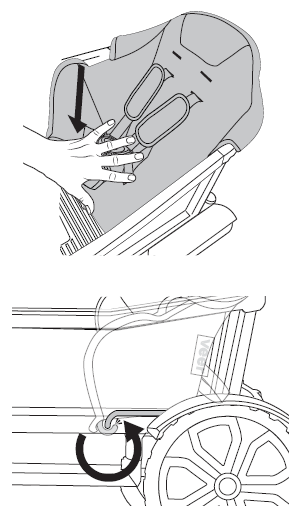 Secure seat — j-hook and rear straps
