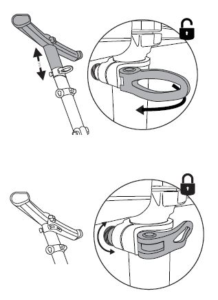 Adjusting the telescopic handle