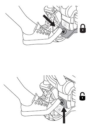 Setting the foot brake