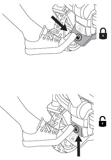 Setting the foot brake