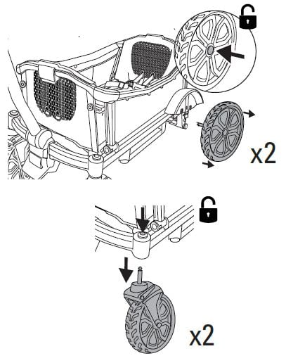 Removing the wheels