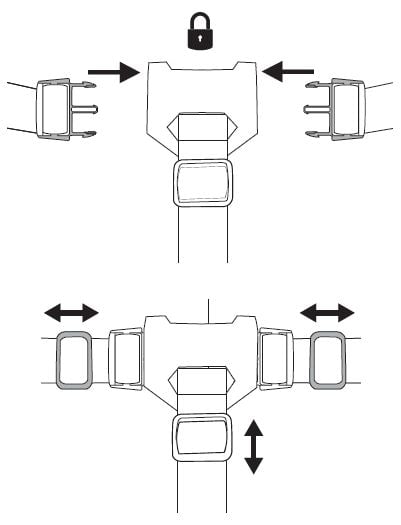 Adjusting the 3-point harness