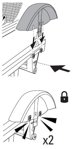 Installing the safety fenders