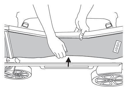 Folding the seat back and unsnapping the sidewall