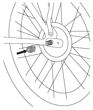 Replace axle nut