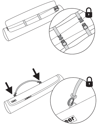 Pack tent in storage bag