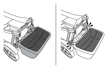 Attaching the basket to the Cruiser