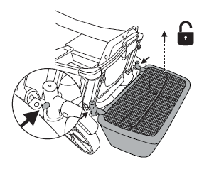 Removing the basket from the Cruiser