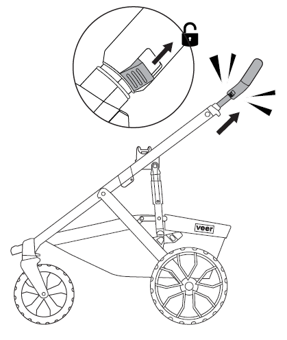 Raise handle to highest position