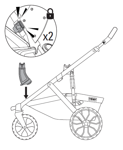 Attach lower post adapters