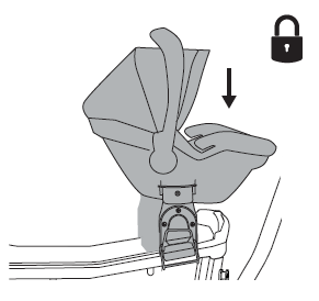Attach infant car seat