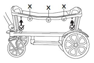 Place adapter over pins
