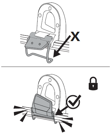 Latch adapter in place