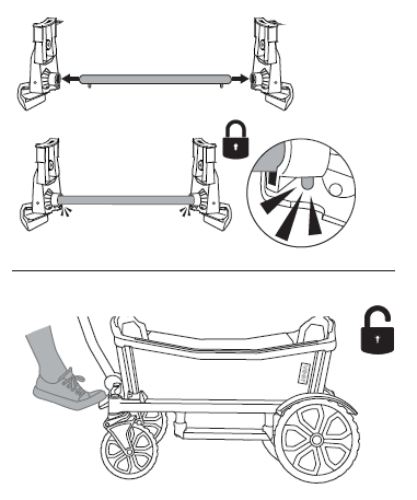 Assemble adapter and lock brake