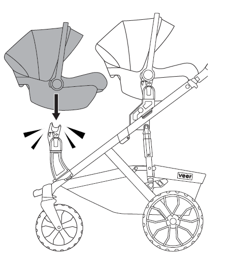 Attach second car seat