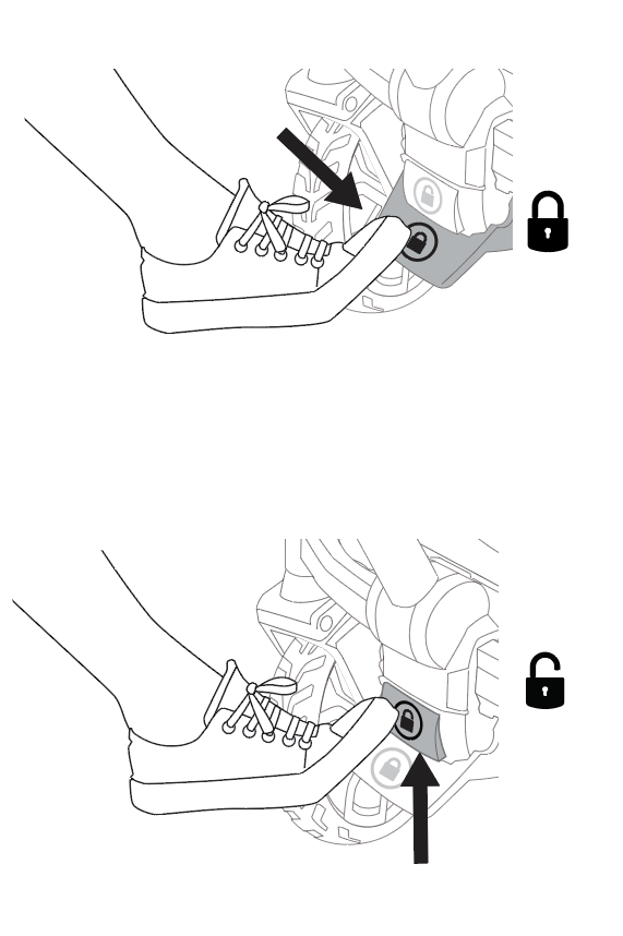 Set foot brake