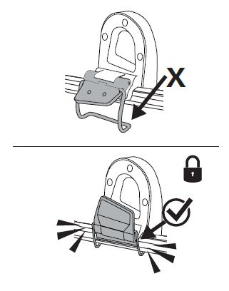 Latch adapter in place