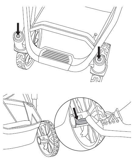 Lock front and rear wheels