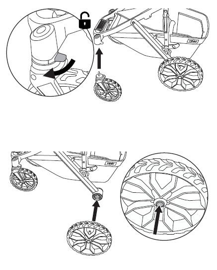 Install and remove wheels