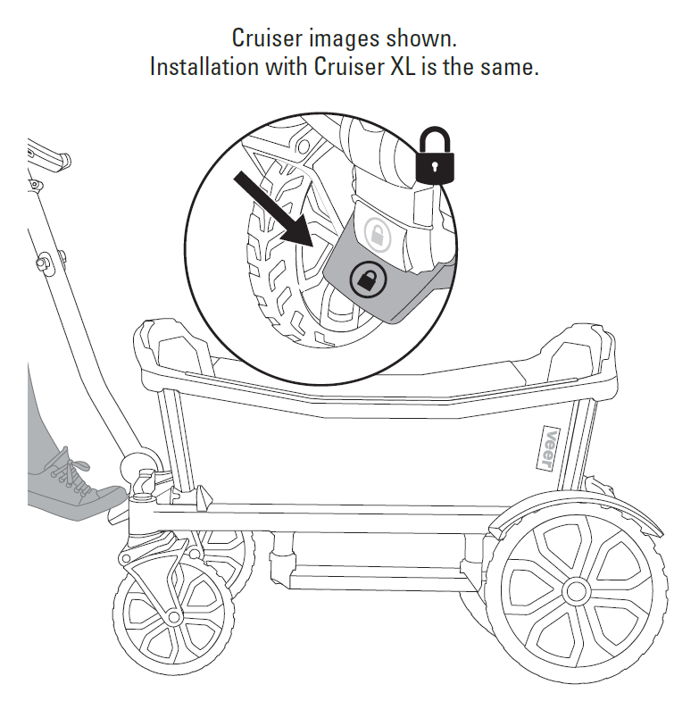 Lock Cruiser brake