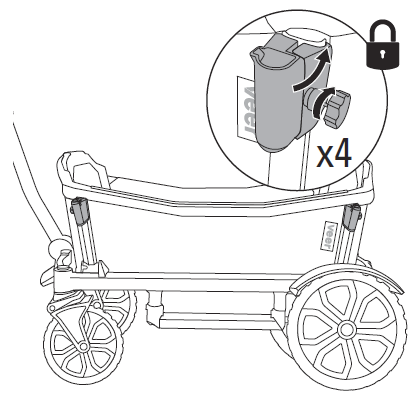 Secure clamps to side wall tube
