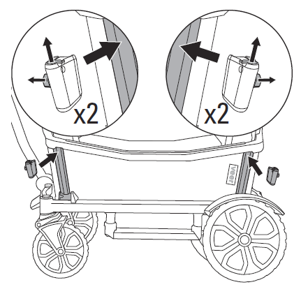 Orient clamps at corners of Cruiser