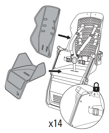 Install new seat and back pads