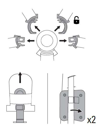 Remove harness and shoulder covers