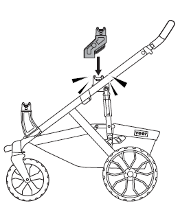 Attach upper riser adapters