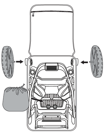 Reattach rear wheels