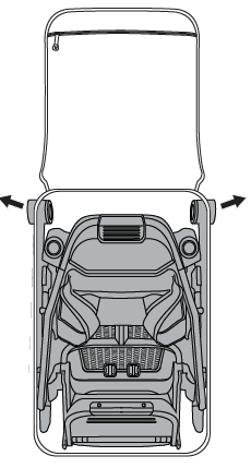 Store stroller or jogger in travel bag