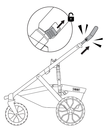 Lift handle to highest position