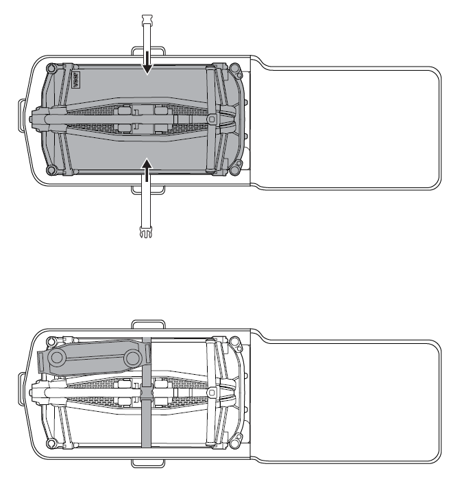 Storing the Cruiser and child's tray in the travel bag