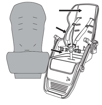 Place Wintermuff over seat pads